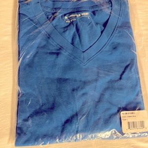 NWT American Giant V Neck Tee Shirt Classic Blue Large